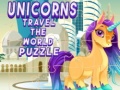 խաղ Unicorns Travel The World Puzzle