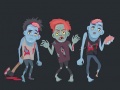 խաղ Zombies and Skeletons Coloring