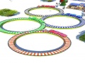 խաղ Lowpolly Train Racing