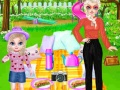 խաղ Princess Family Picnic Day