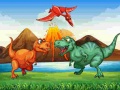 խաղ Colorful Dinosaurs Match 3