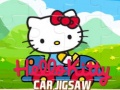 խաղ Hello Kitty Car Jigsaw