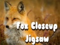 խաղ Fox Closeup Jigsaw