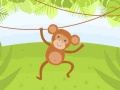 խաղ Funny Monkeys Coloring
