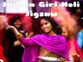 խաղ Indian Girl Holi Jigsaw