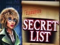 խաղ Secret List