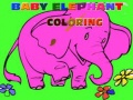 խաղ Baby Elephant Coloring