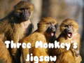 խաղ Three Monkey's Jigsaw