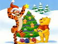 խաղ Winnie the Pooh Christmas Jigsaw Puzzle