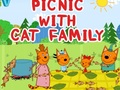 խաղ Picnic With Cat Family