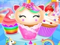 խաղ Unicorn Mermaid Cupcake Cooking Design