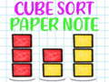 խաղ Cube Sort Paper Note