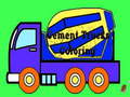 խաղ Cement Trucks Coloring