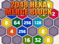 խաղ 2048 Hexa Merge Block