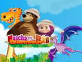 խաղ Masha and The Bear dinosaur