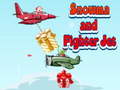 խաղ Snowman and Fighter Jet