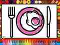 խաղ Color and Decorate Dinner Plate