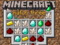 խաղ Minecraft Match Three