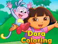 խաղ Dora Coloring