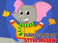 խաղ Funny Elephant Style Jigsaw