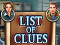 խաղ List of clues