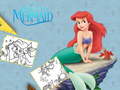 խաղ The Little Mermaid Coloring Book