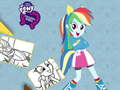 խաղ Equestria Girls Coloring Book