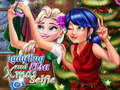 խաղ Ladybug And Elsa Xmas Selfie
