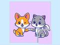 խաղ Cats and Dogs Puzzle