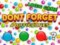 խաղ Dont Forget