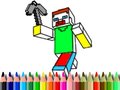 խաղ Back to School: Minecraft Coloring