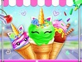 խաղ Unicorn Ice Cream Corn Maker 