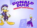 խաղ Donald Duck memory card match