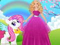 խաղ Barbie and Pony Dressup