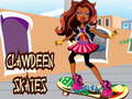 խաղ Clawdeen skates