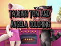 խաղ Talking Tom and Angela Coloring