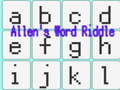 խաղ Allen's Word Riddle