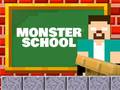 խաղ Monster School: Roller Coaster & Parkour