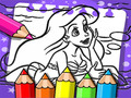 խաղ Ariel The Mermaid Coloring Book