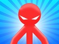 խաղ Red Stickman vs Monster School