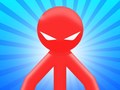 խաղ Red Stickman vs Monster School