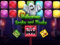 խաղ Halloween Snake and Blocks
