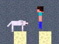 խաղ Minicraft: Steve And Wolf Adventure