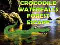 խաղ Crocodile Waterfalls Forest Escape