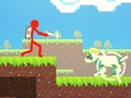 խաղ Red Stickman vs Monster School 2