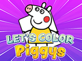 խաղ Let's Color Piggys