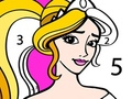 խաղ Princess Coloring By Number