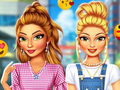 խաղ Super Girls Ripped Jeans Outfits