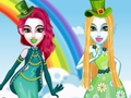 խաղ Green Vs Rainbow Fashion Battle