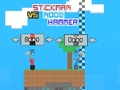 խաղ Stickman vs Noob Hammer